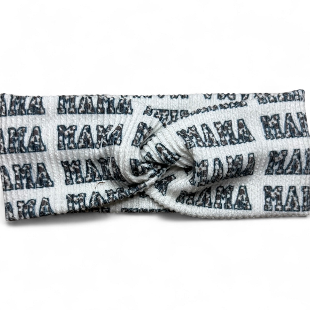 Extra Wide Twisted Ribbed Headband • MAMA