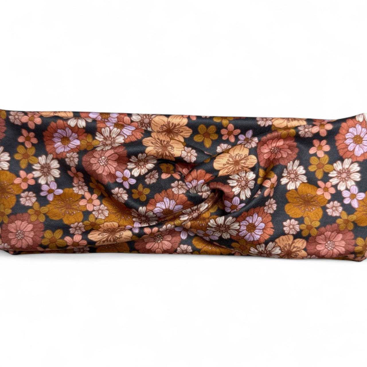 Extra Wide Twist Headband • Flower Power