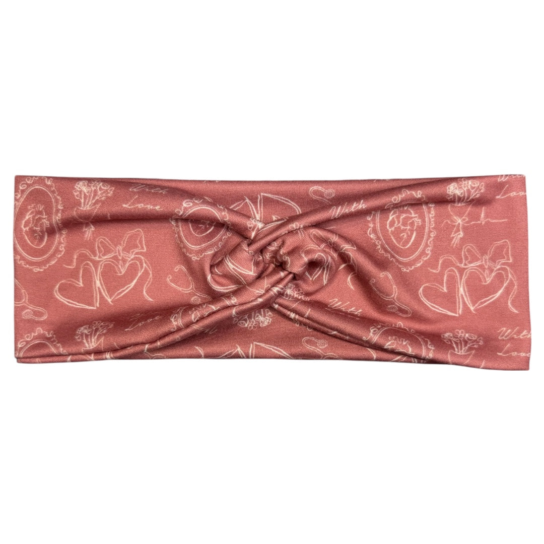 Twistband • Cardiac Pink & White