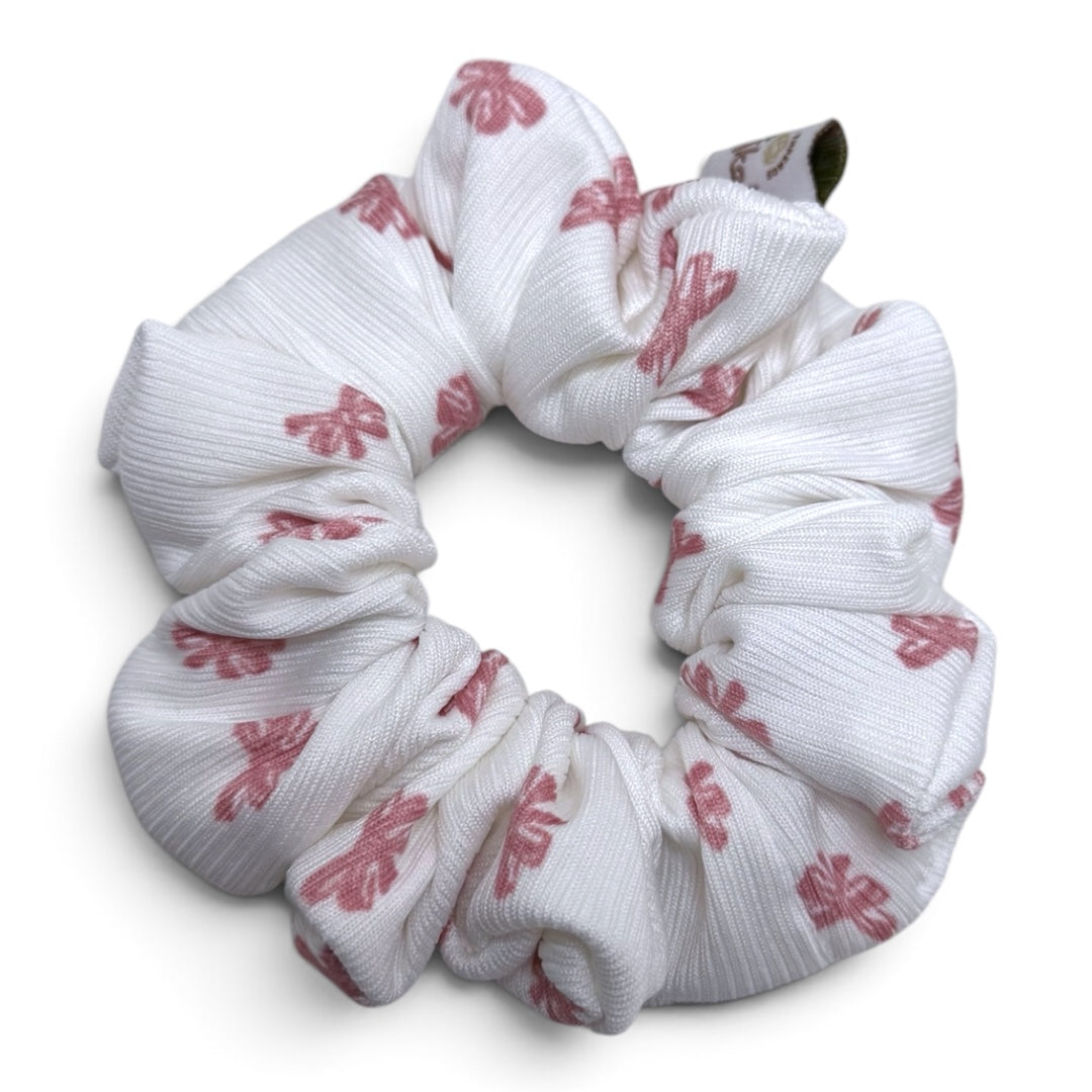 Scrunchie • Ballerina Bows | Ribbed