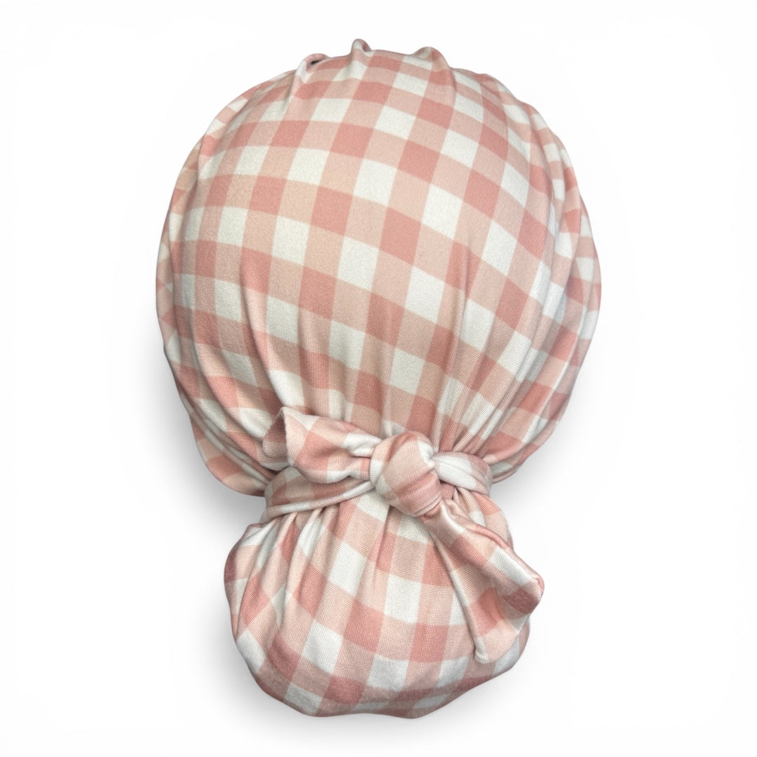 EuroFit Scrub Cap • Blush Gingham