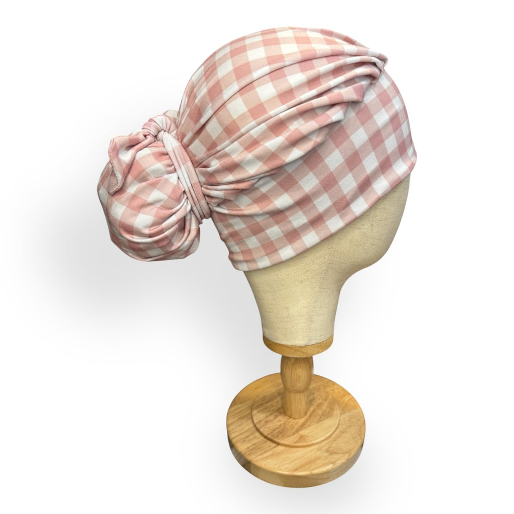 EuroFit Scrub Cap • Blush Gingham