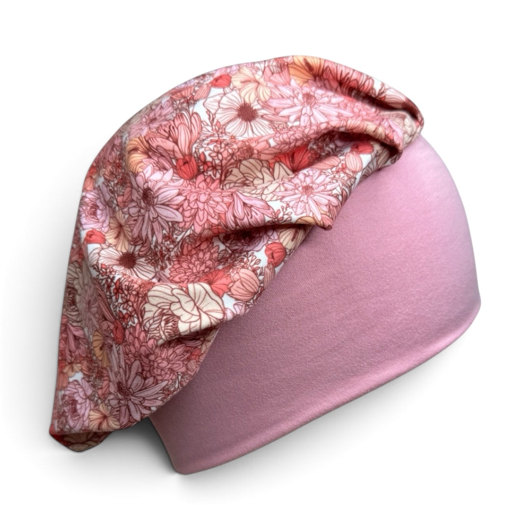 EuroFit Scrub Cap • Pink Petals