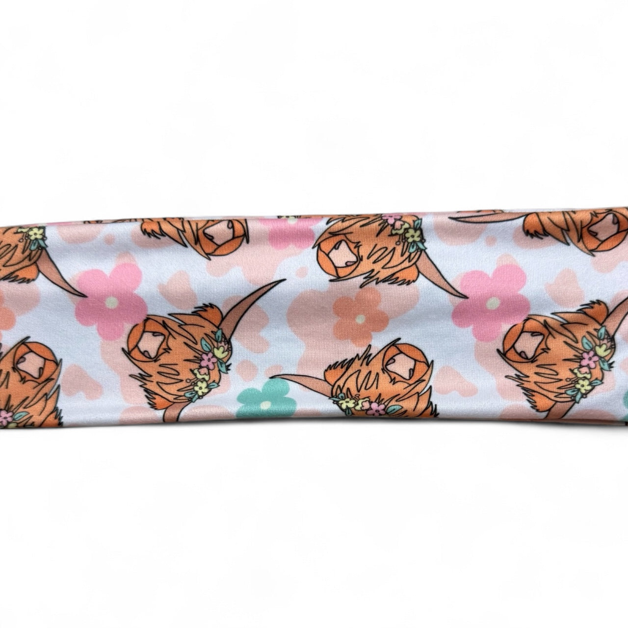 Classic Wide Headband • Highland Cow