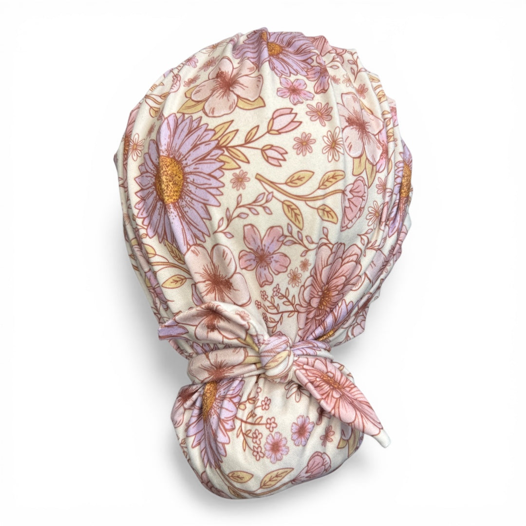 EuroFit Scrub Cap • Fresh Flowers