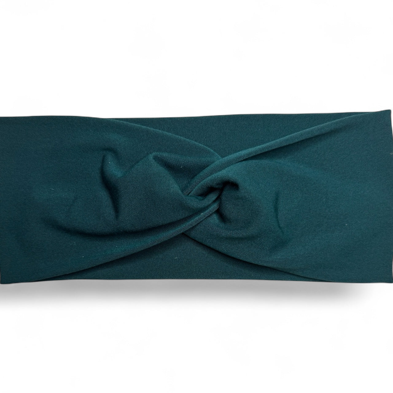 Extra Wide Twist Headband • Emerald Green