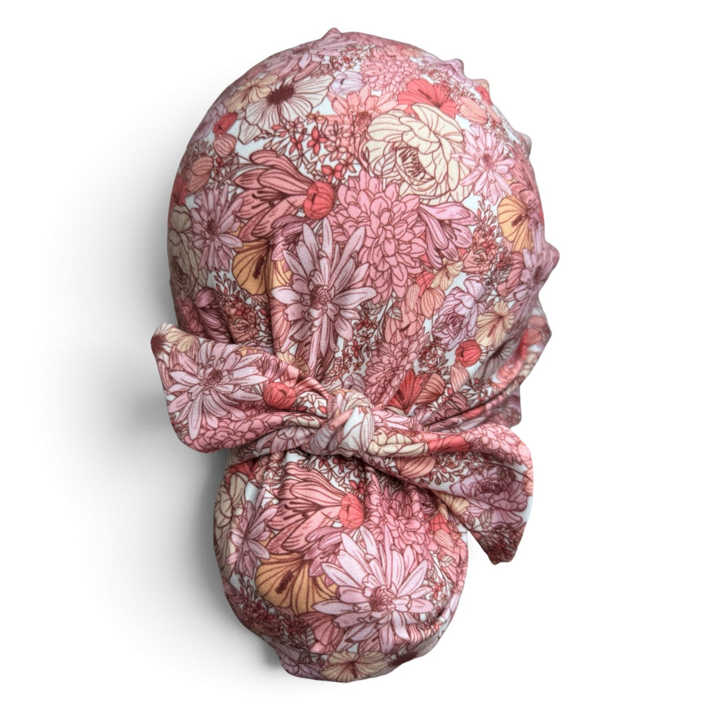 EuroFit Scrub Cap • Pink Petals