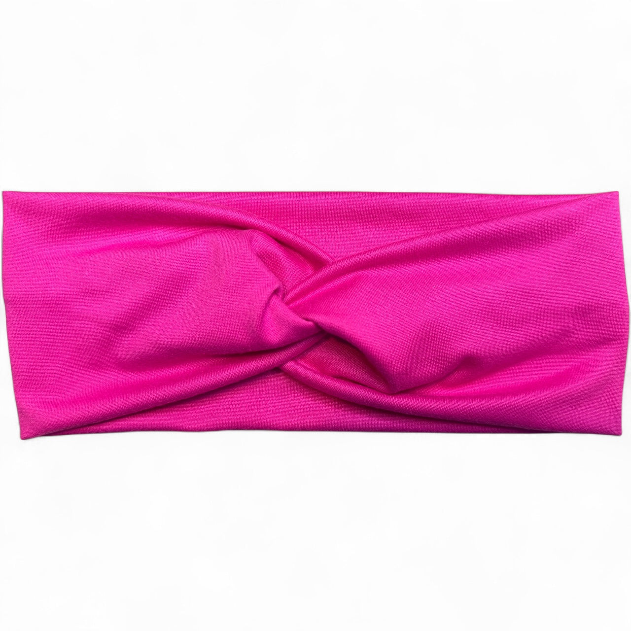 Extra Wide Twist Headband • Hot Pink